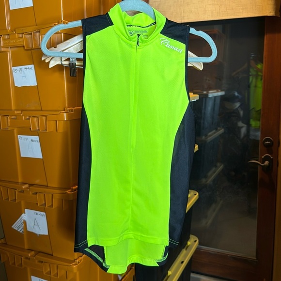 Canari Road Cycling Women’s Yellow Black Dolce Tank Size Large - Picture 1 of 6